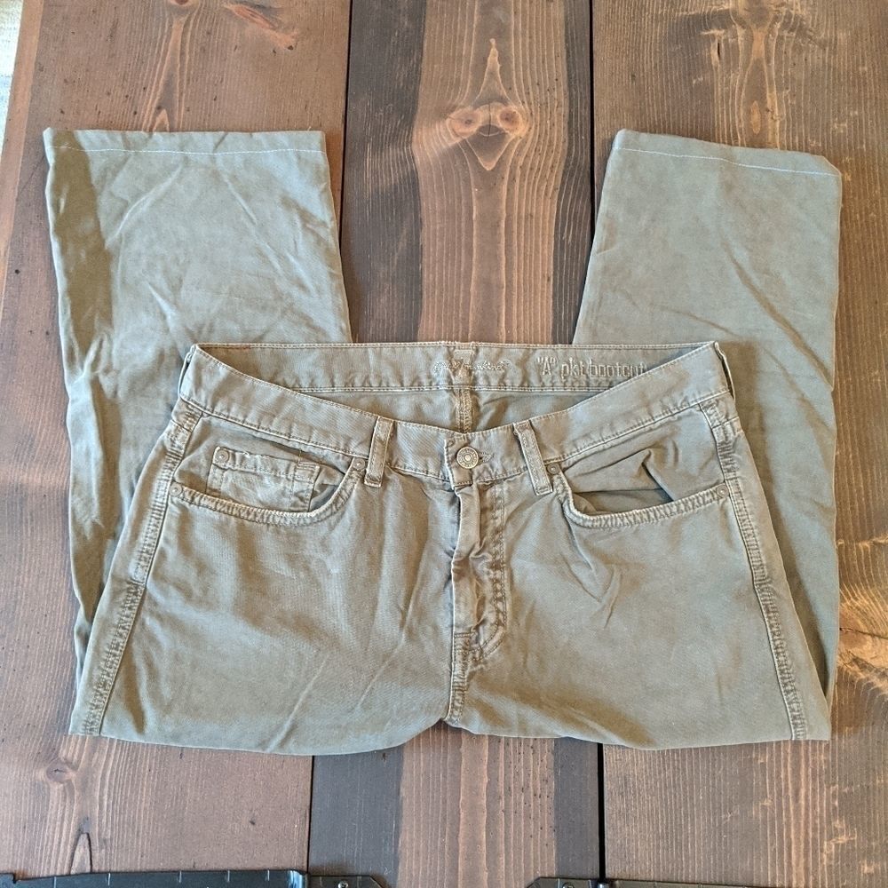 7 For All Mankind A Pkt Bootcut army green size 31